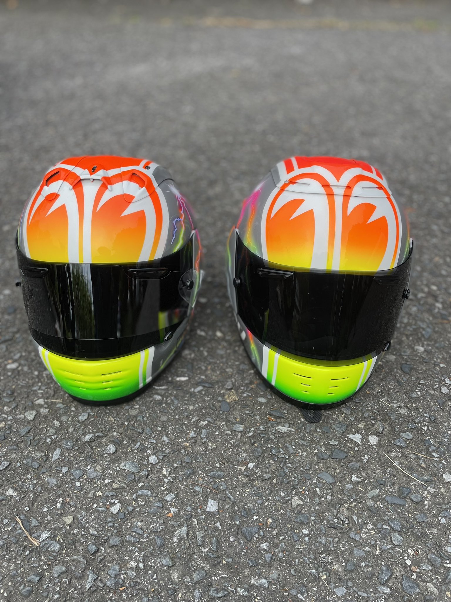 アライ　arai アストロIQ 永井康友レプリカ　忠ヘル　カスタムペイント アライ arai アストロIQ 永井康友レプリカ 忠ヘル カスタム