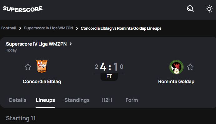 ✅✅Ezz 

4:1 FT Concordia Elblag

❤️Followed? Smash that like button!