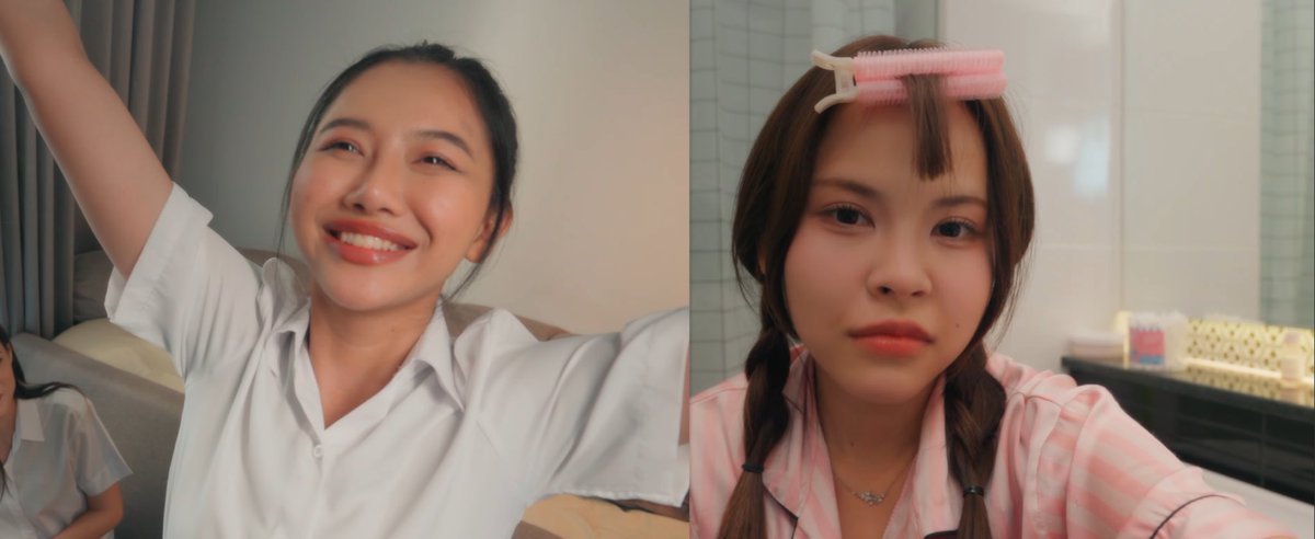 commuglbl's tweet photo. [🇹🇭] #JustNearbyTheSeries - TRAILER

Le trailer du nouveau GL avec les deux couples d’actrices #MandyJenine et #MineSarah est là ! 

Qui aurait cru qu'un sac de lait de soja pourrait rapprocher Muean-Fah et Klai-Jai à ce point ?

🔗 : https://t.co/oiHJYywFVn https://t.co/oaShmf9E2S