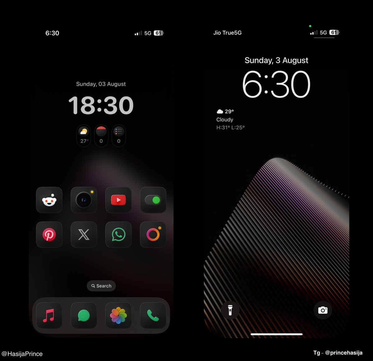 Dark Layers🖤

Wallpaper <a href="/UltraLinx/">Oliur</a> 
Widget and icons <a href="/tweetbylokki/">Lokki</a>