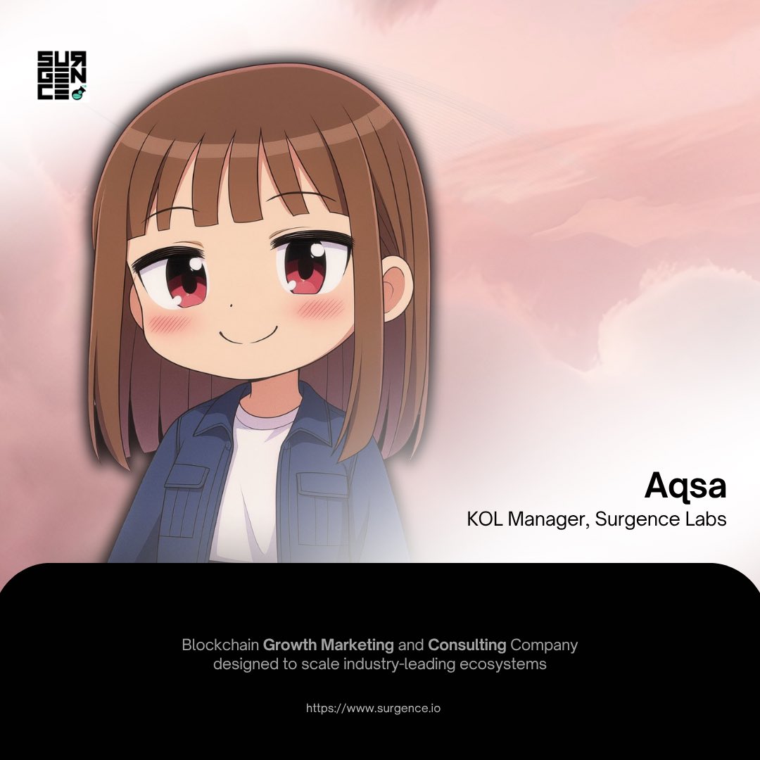 Aqsa (@iamaqsashaikh) on Twitter photo After 1 and half years of working with Surgence & trying out 3 different roles
I’m genuinely so happy to share that I’ve now stepped into the role of KOL Manager at <a href="/surgence_io/">Surgence</a> 
I’ve always felt this is where I’d thrive.
I can’t wait to cook, build, & give my all to this next After 1 and half years of working with Surgence & trying out 3 different roles
I’m genuinely so happy to share that I’ve now stepped into the role of KOL Manager at <a href="/surgence_io/">Surgence</a> 
I’ve always felt this is where I’d thrive.
I can’t wait to cook, build, & give my all to this next