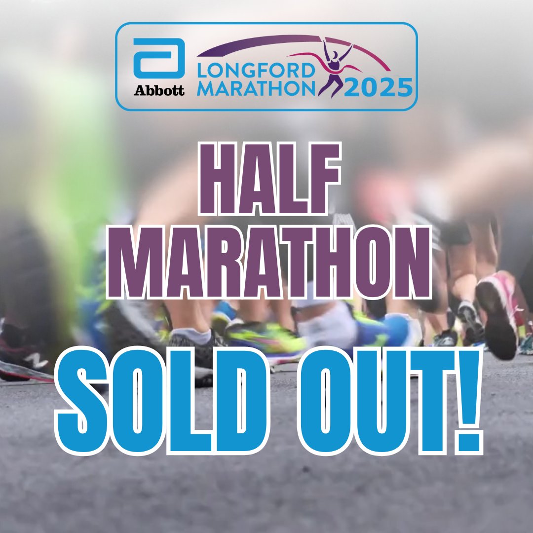 RunLongford's tweet image. Half Marathon and Marathon Relay are SOLD OUT!

LIMITED SPACES left for full marathon, ultra marathon and 5K

Register today at longfordmarathon.com