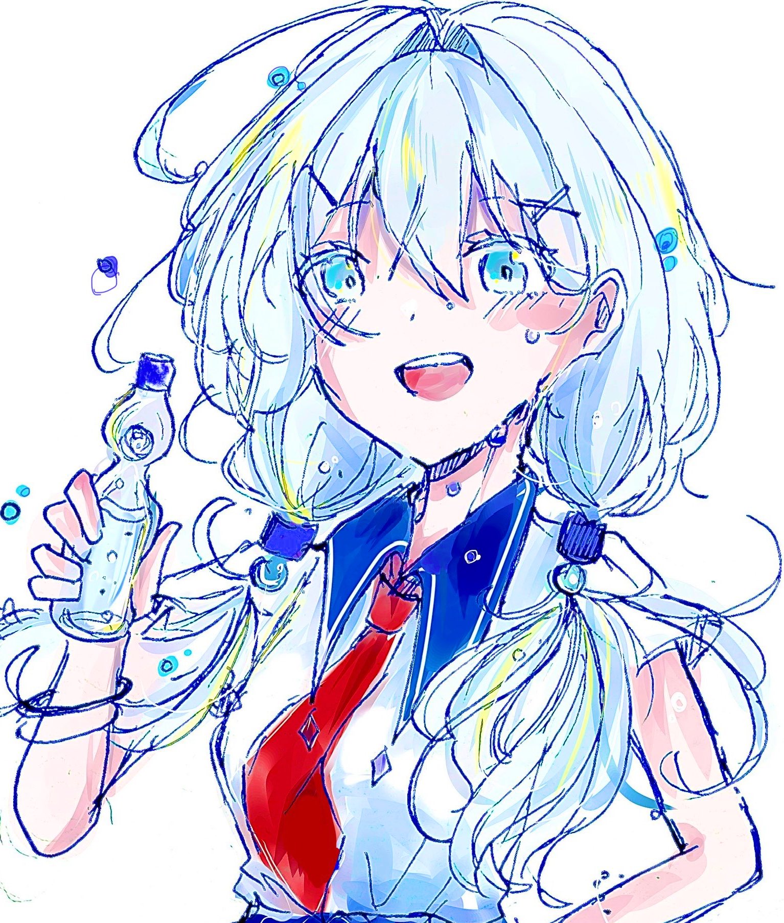 ◇ 手描きイラスト ◇ イラストリクエスト ⭐︎ 月　夏　おまとめ 落書き