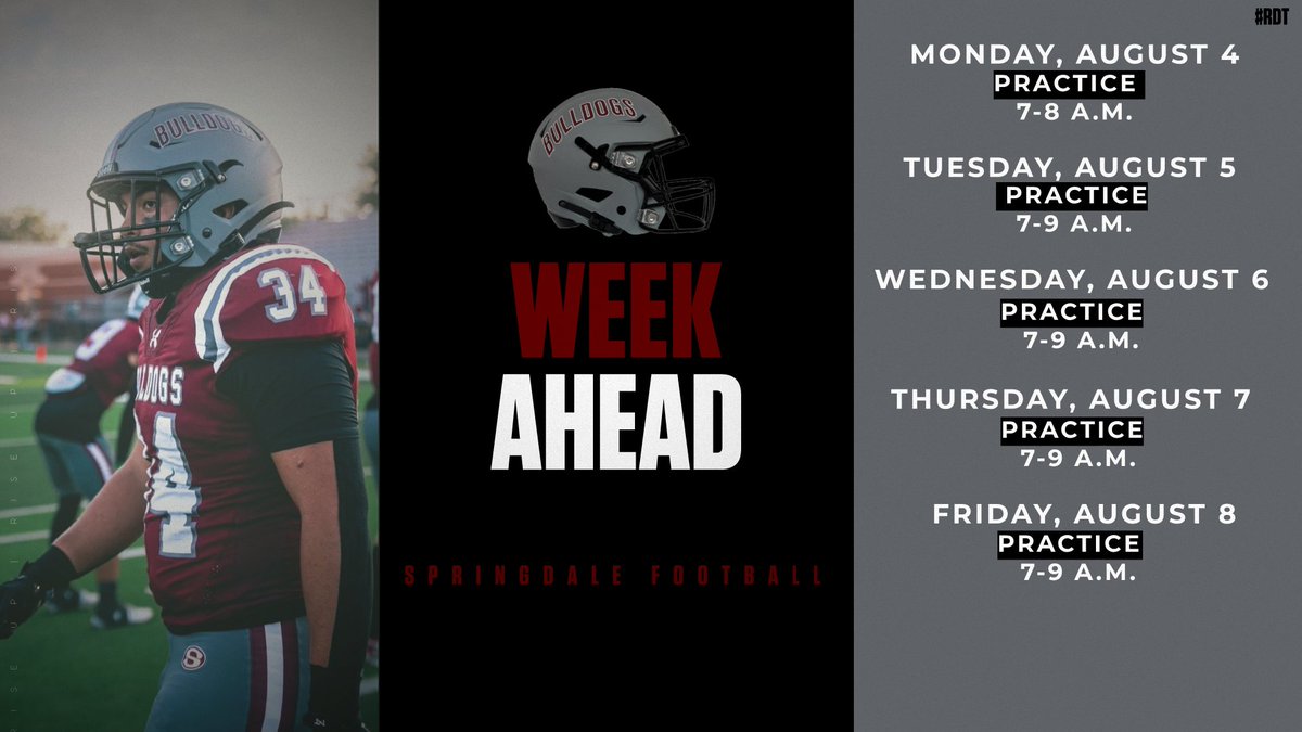 Fall camp is officially here! Great week ahead! Let's go! #RDT