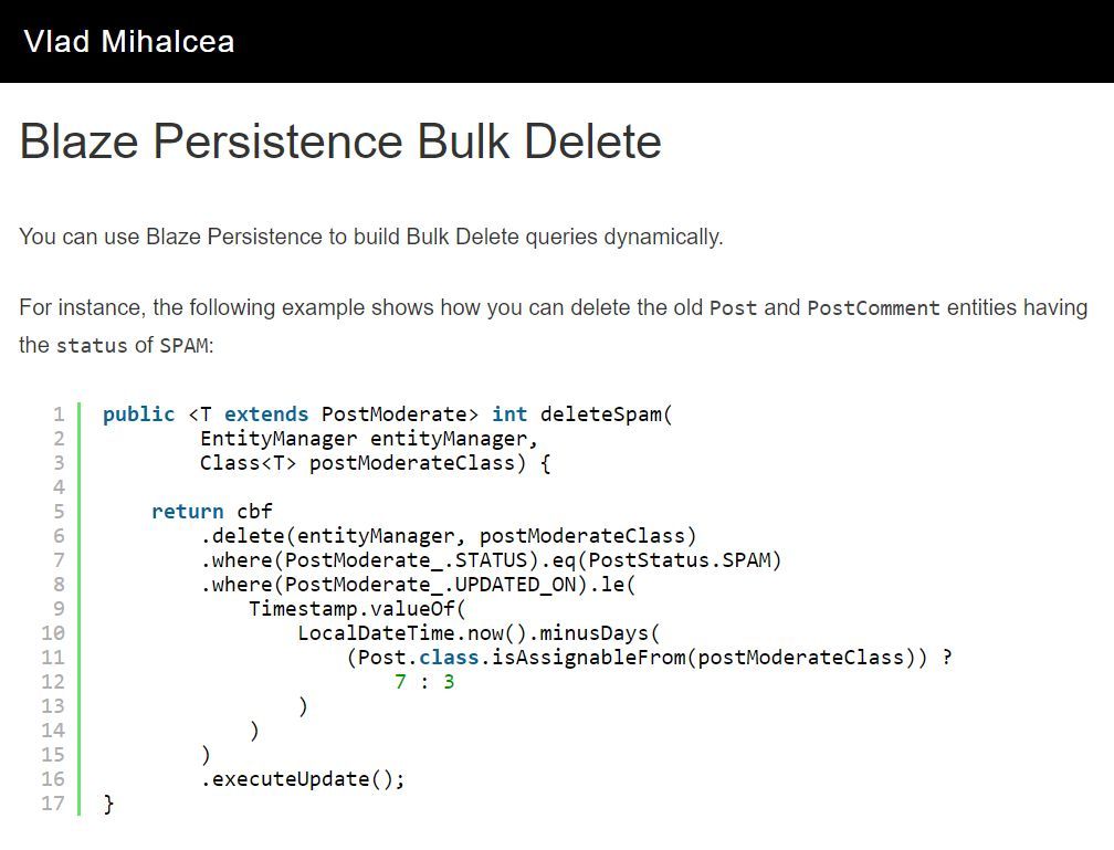 JPA Bulk Update and Delete with Blaze Persistence

vladmihalcea.com/bulk-update-de…
