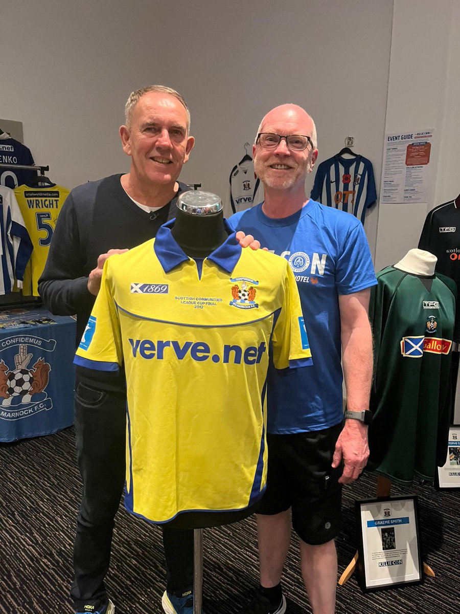 Feel so privileged to have played a small part in Killie Con 2025. The event for 400 <a href="/KilmarnockFC/">Kilmarnock FC</a> fans was brilliant and an incredible succcess. Thank you so much to everyone who visited our display for a look or chat. Oh, and what legends Kenny Shiels and Mixu are 🤩💙🤍💙