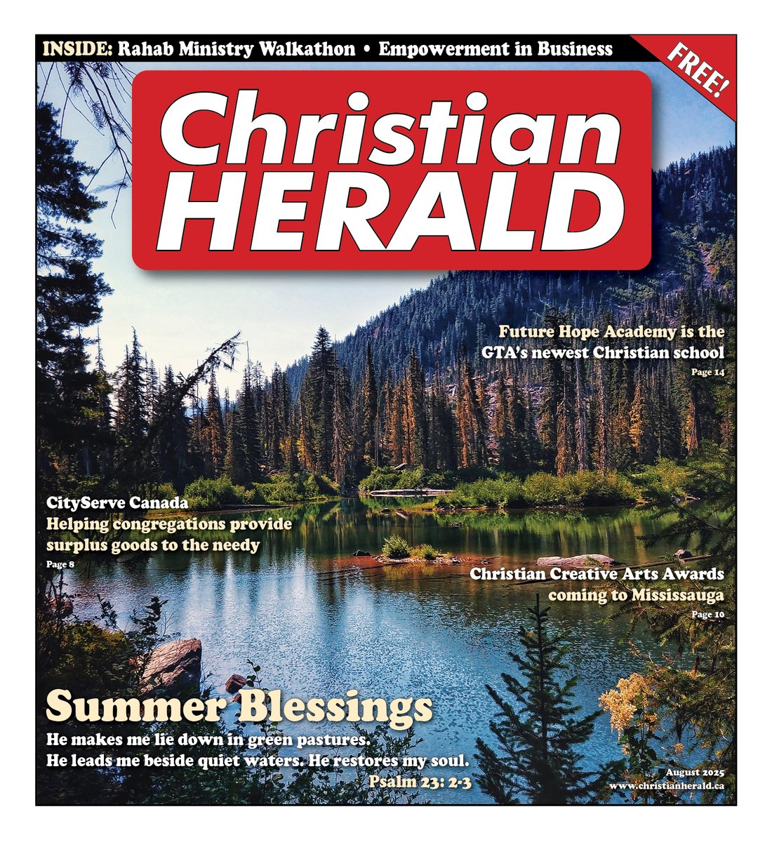 Christian Herald (@christianherald) on Twitter photo Our August 2025 edition is available this morning in congregations across the GTA. With features on <a href="/WillGraham_4/">Will Graham</a>'s upcoming Night of Hope in Toronto, <a href="/CityServeCan/">CityServeCanada</a>, Scarborough's new Future Hope Academy, <a href="/hub_gospel/">Gospel Music Industry Hub</a>'s Christian Creative Arts Awards, and more! Our August 2025 edition is available this morning in congregations across the GTA. With features on <a href="/WillGraham_4/">Will Graham</a>'s upcoming Night of Hope in Toronto, <a href="/CityServeCan/">CityServeCanada</a>, Scarborough's new Future Hope Academy, <a href="/hub_gospel/">Gospel Music Industry Hub</a>'s Christian Creative Arts Awards, and more!