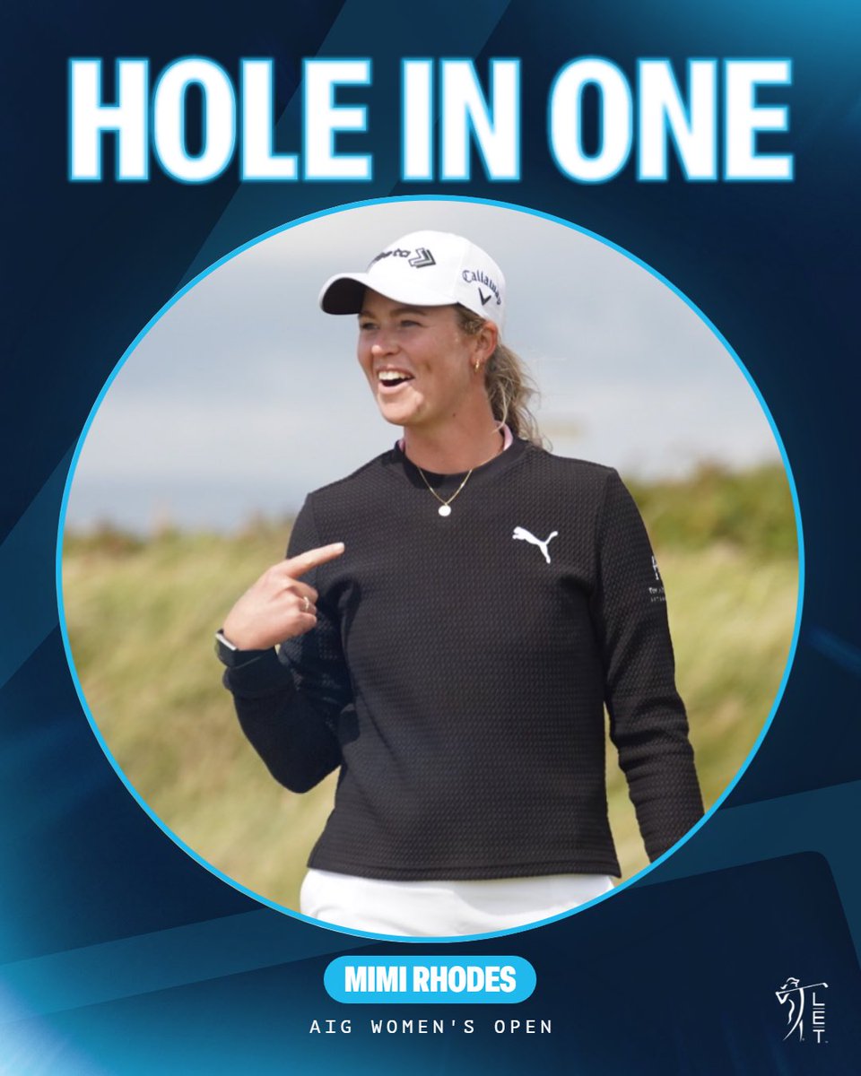 “Did that go in?!”

Mimi Rhodes lands her second hole-in-one of the season! 🍾

#AIGWO
