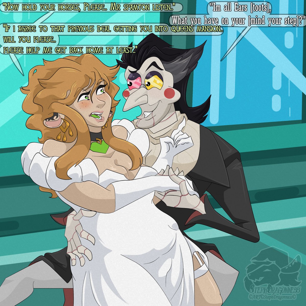 ☎️DB Deltarune: Part 3/5-lets make a deal #DELTARUNE #spamton #oc #Ocxcanon  #selfship

Steph try get Mr Spamton attention, he listening to her plea before she loose her cool..  
She was starting be desperate go home light world &amp; starting get tired this Darkners Obnoxiousness.