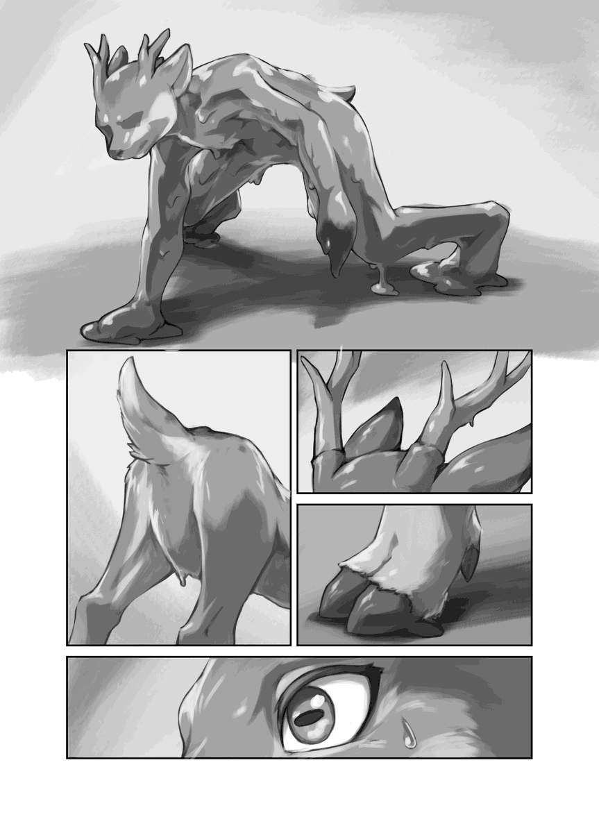 Atri_Info's tweet image. 【再掲】『角の落とし物』シズミツバサ(@tsubasa9940) #transfur #ATRIPAGE #獣化漫画が読めるハッシュタグ