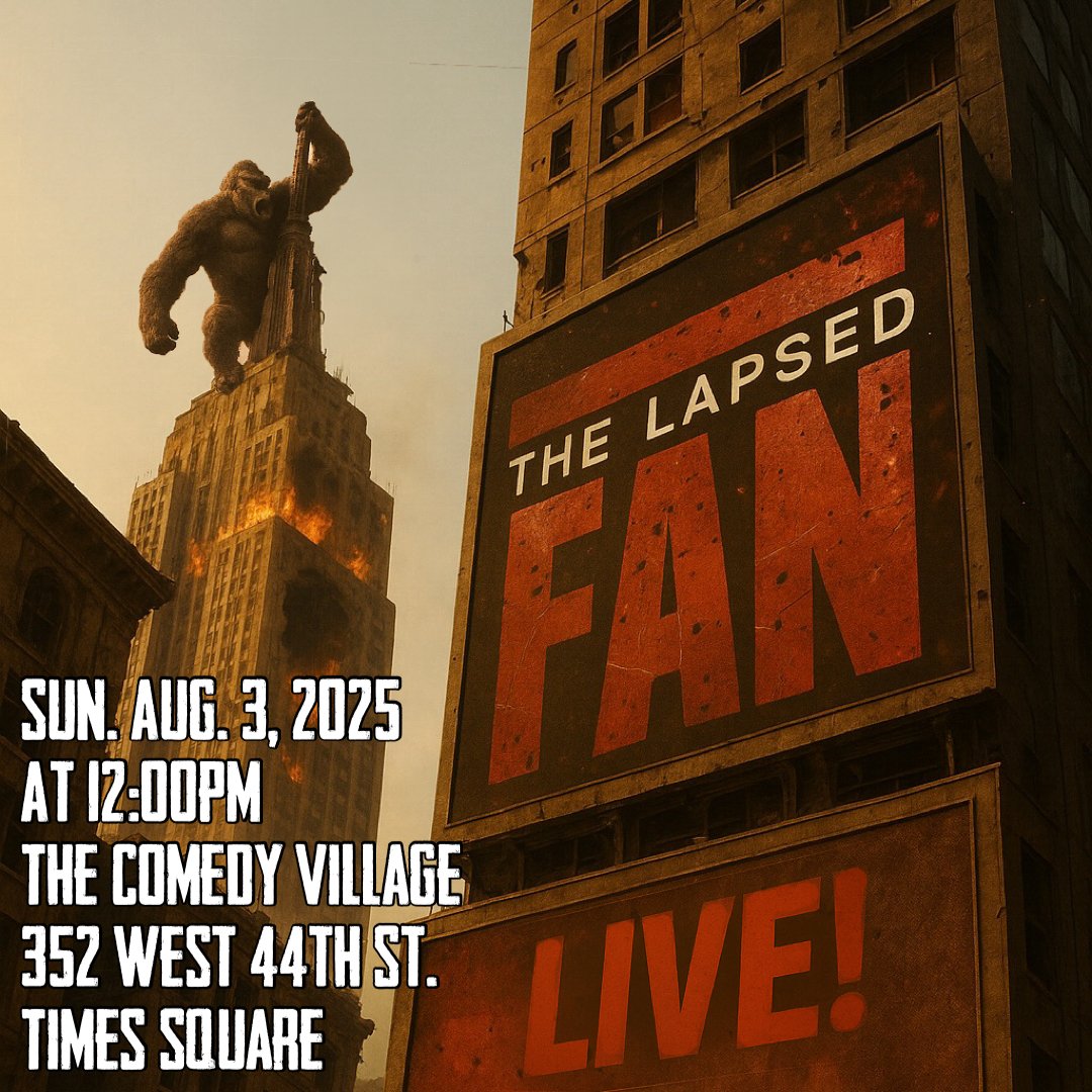 TheLapsedFan's tweet image. TODAY AT NOON

NO MORE FUCKING GAMES

BE THERE: comedyvillage.com/event/the-laps…