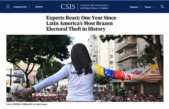 Ryan Berg, PhD (@ryanbergphd) on Twitter photo #Venezuela: To mark the one-year anniversary of the <a href="/NicolasMaduro/">Nicolás Maduro</a> regime's election theft, <a href="/CSISAmericas/">CSIS Americas</a> assembled an august group its affiliates this week.
Comments <a href="/CSIS/">CSIS</a> from <a href="/MarkFeierstein/">Mark Feierstein</a>, Juan Cruz, <a href="/awinklerosorio/">Alexandra Winkler</a>, <a href="/ericfarns/">Eric Farnsworth</a>, and Mike McKinley.👇
csis.org/analysis/exper… #Venezuela: To mark the one-year anniversary of the <a href="/NicolasMaduro/">Nicolás Maduro</a> regime's election theft, <a href="/CSISAmericas/">CSIS Americas</a> assembled an august group its affiliates this week.
Comments <a href="/CSIS/">CSIS</a> from <a href="/MarkFeierstein/">Mark Feierstein</a>, Juan Cruz, <a href="/awinklerosorio/">Alexandra Winkler</a>, <a href="/ericfarns/">Eric Farnsworth</a>, and Mike McKinley.👇
csis.org/analysis/exper…