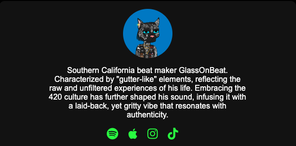 Mutant Records would not be Mutant Records without our friends from the <a href="/GutterCatGang/">Gutter Cat Gang</a> 

Welcome to the King of Experimental Beatz! <a href="/GlassOnTheBeat/">GlassOnTheBeat</a>!