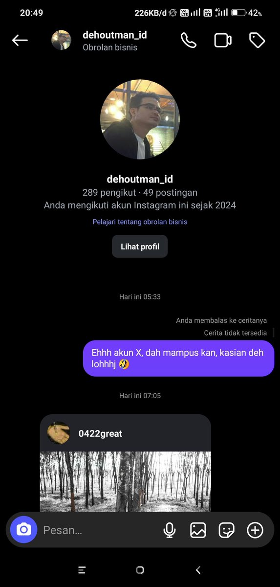 paulusanuspart2's tweet photo. Mulai serang akunnya di IG, tapi sayang koar2nya cuma berani di story 🤣🤣🤣,udah gak berani di wall lagi... 
Akun @ProfOnline_id yang udah hangus 🤣 https://t.co/Osdi1KhTzs