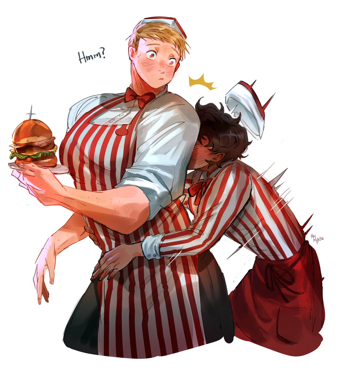 One Laios-
I mean one burger, please