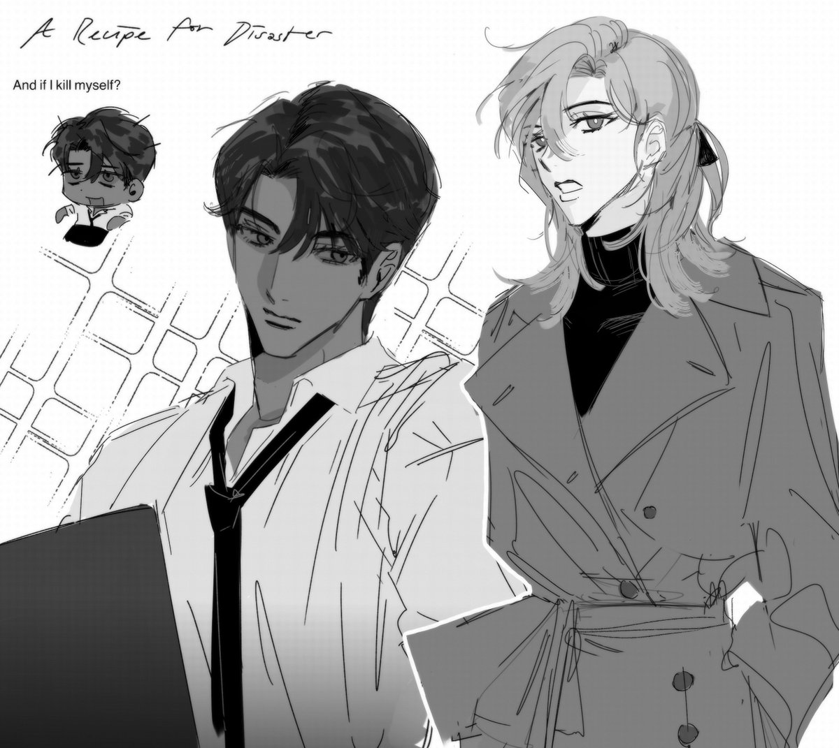 Drew it for an alcale fanfic 🥰