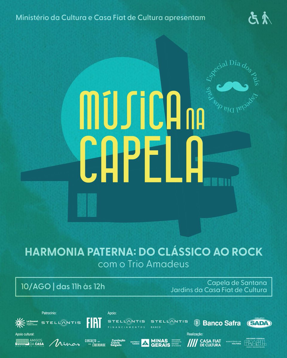 Prepare-se para uma viagem sonora inesquecível com o Trio Amadeus! No domingo, 10 de agosto, às 11h, você é nosso convidado para um Música na Capela especial.