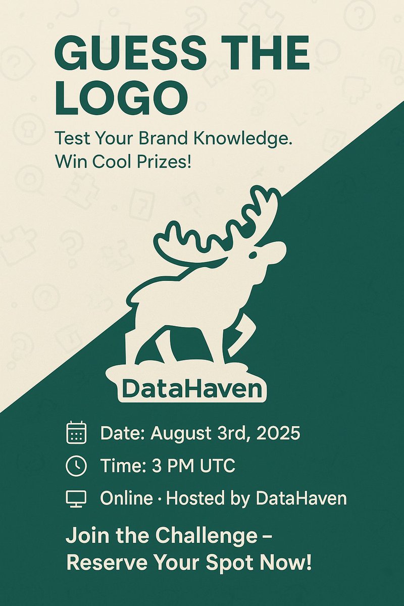 Think you know your brands? Come prove it at DataHaven’s GUESS THE LOGO! 

Test your skills, connect with fellow enthusiasts, and win cool rewards.

Join now!
✅ Follow: <a href="/DataHaven_xyz/">DataHaven 🫎</a>
✅ Follow: <a href="/DataHavenNG/">DataHavenNG 🫎</a> 
✅ Join the Discord:  discord.gg/datahaven