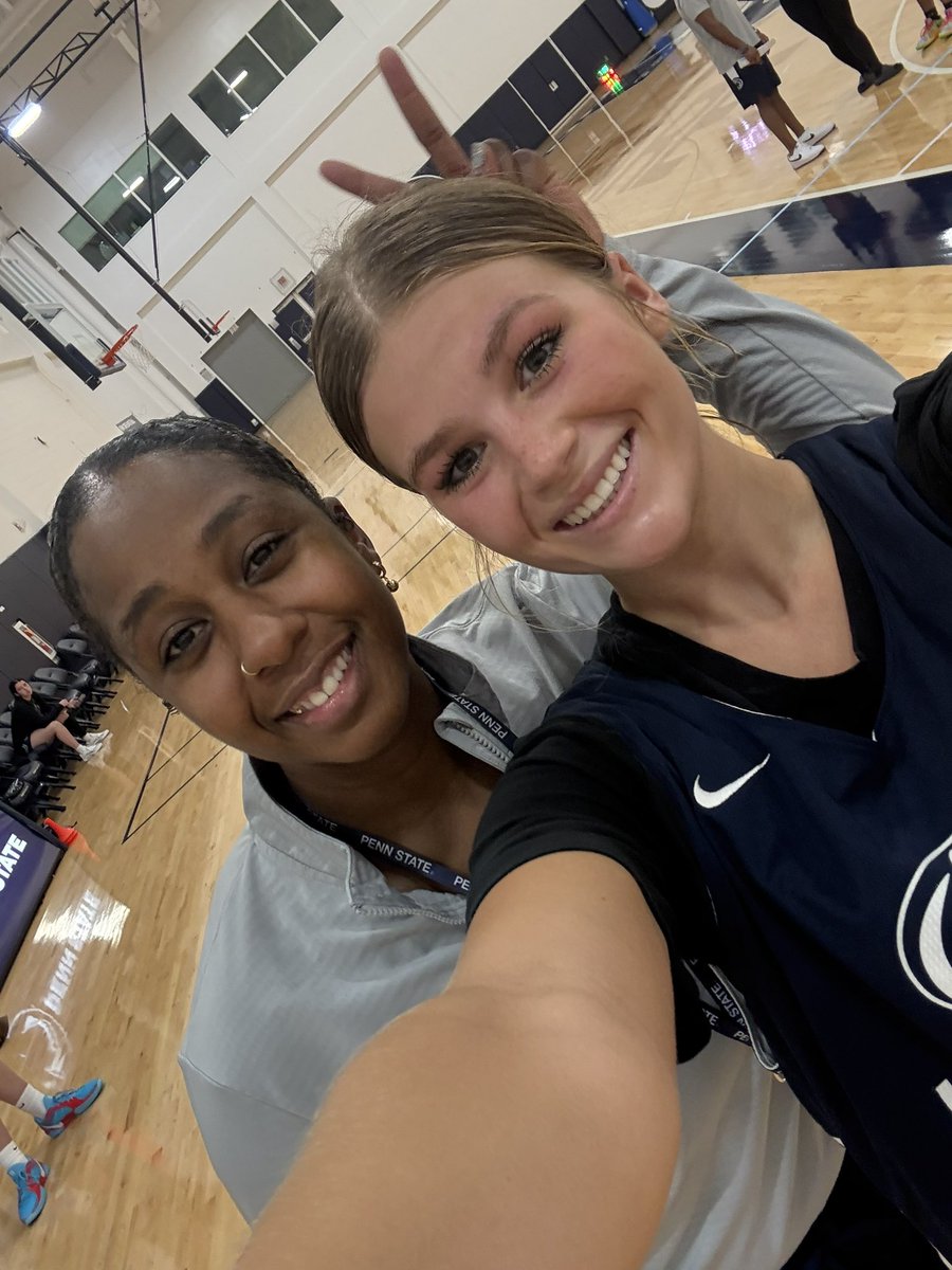 KHeberle2027's tweet photo. Had an amazing experience at the Penn State elite camp! Was honored to be selected as one of the camps all stars! It was great to learn from the coaches and players . #weare #psuproud https://t.co/9HZ4AeeY74