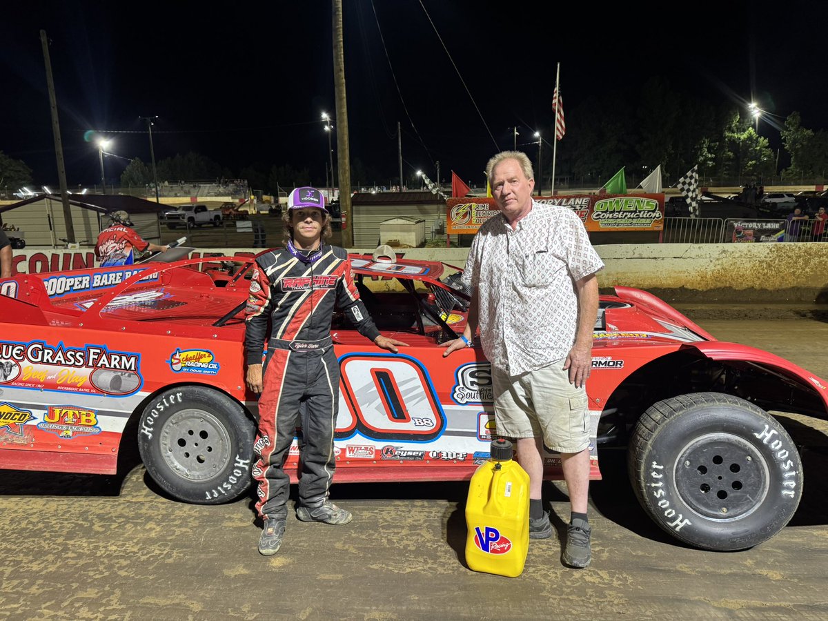 🚨 Race Results WINNER🏁 🙏🚨
August 2, 2025
County Line Raceway - NC
Carolina Clash Series
Super Late Model - 34 Competitors

Time Trials - 2nd (Group A)
Feature - 1st 🏁

Win No.7 for the year. Huge Thank you to the crew for all of thier hard work.