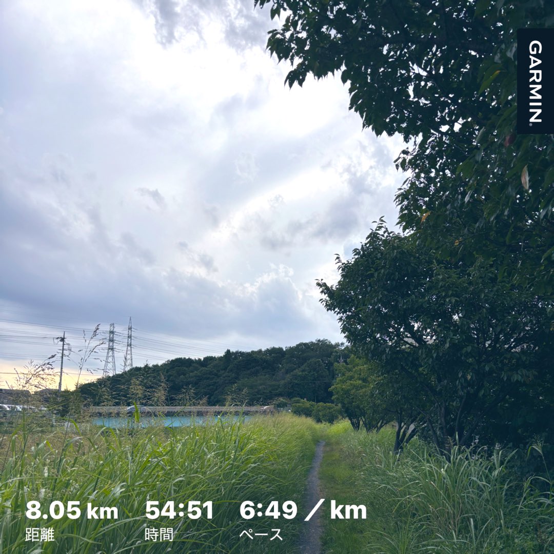 ♨️まで頑張るラン8km👟

地元はお祭りで走れず、疲れも溜まっていたのでスーパー銭湯目指すことに。

☀️あり34℃、トトロみある埼玉の河川敷🌱をひたすら🏃‍♀️

3kmで持参保冷剤が尽きて倒れるかと思いましたが、なんとか辿り着けました〜疲れスッキリできた♨️

夏休み後半戦頑張るぞ🍉