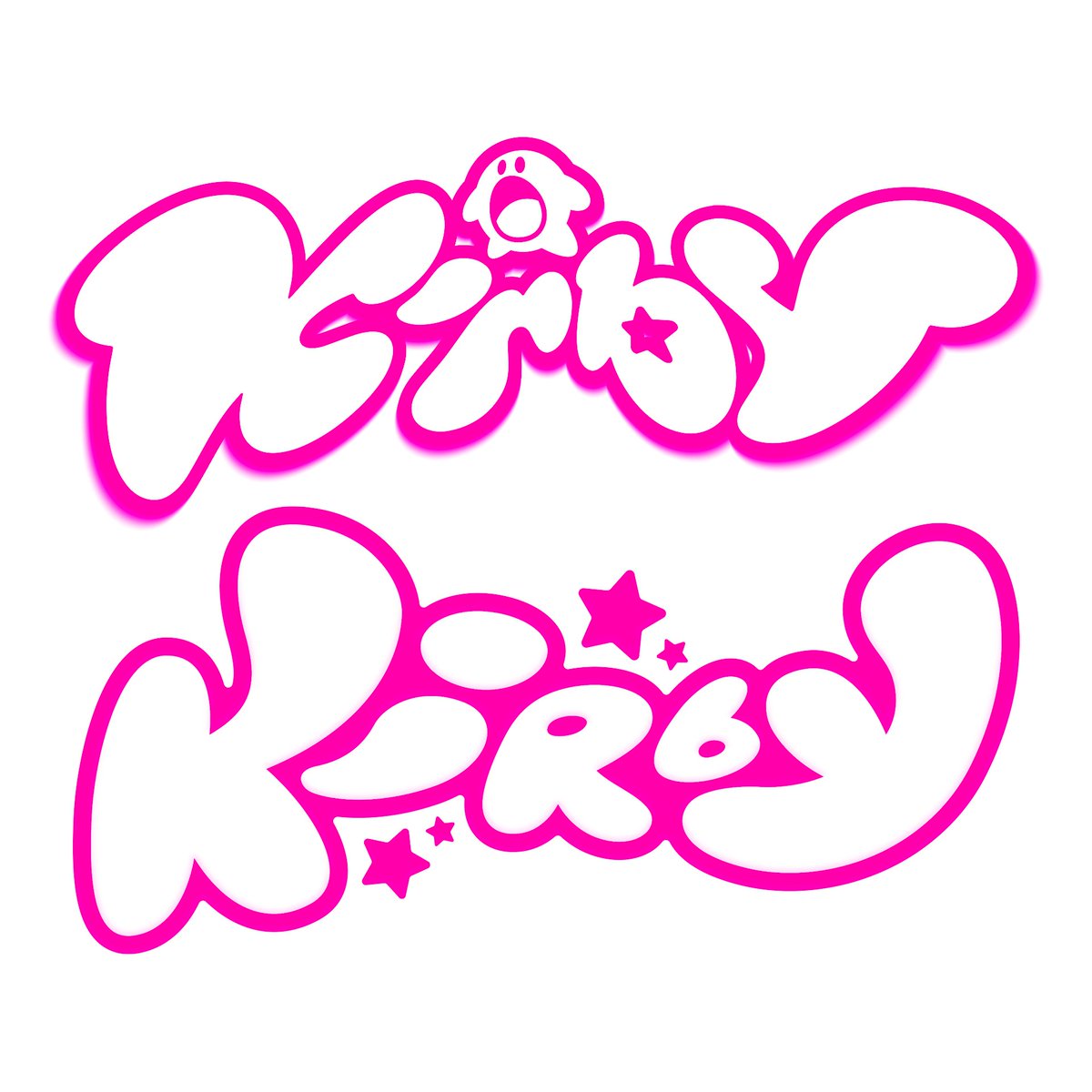 I made two Kirby logos, which one looks better?