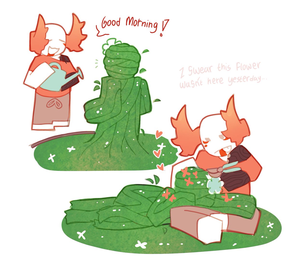 poppyyypetals's tweet image. Vinestaff taking care of some DiVine. dey love her