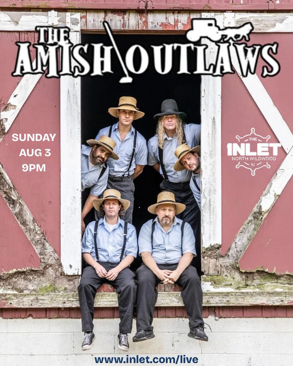 The Inlet North Wildwood tonight at 9, then two days at Musikfest. Hope to see you, friends!