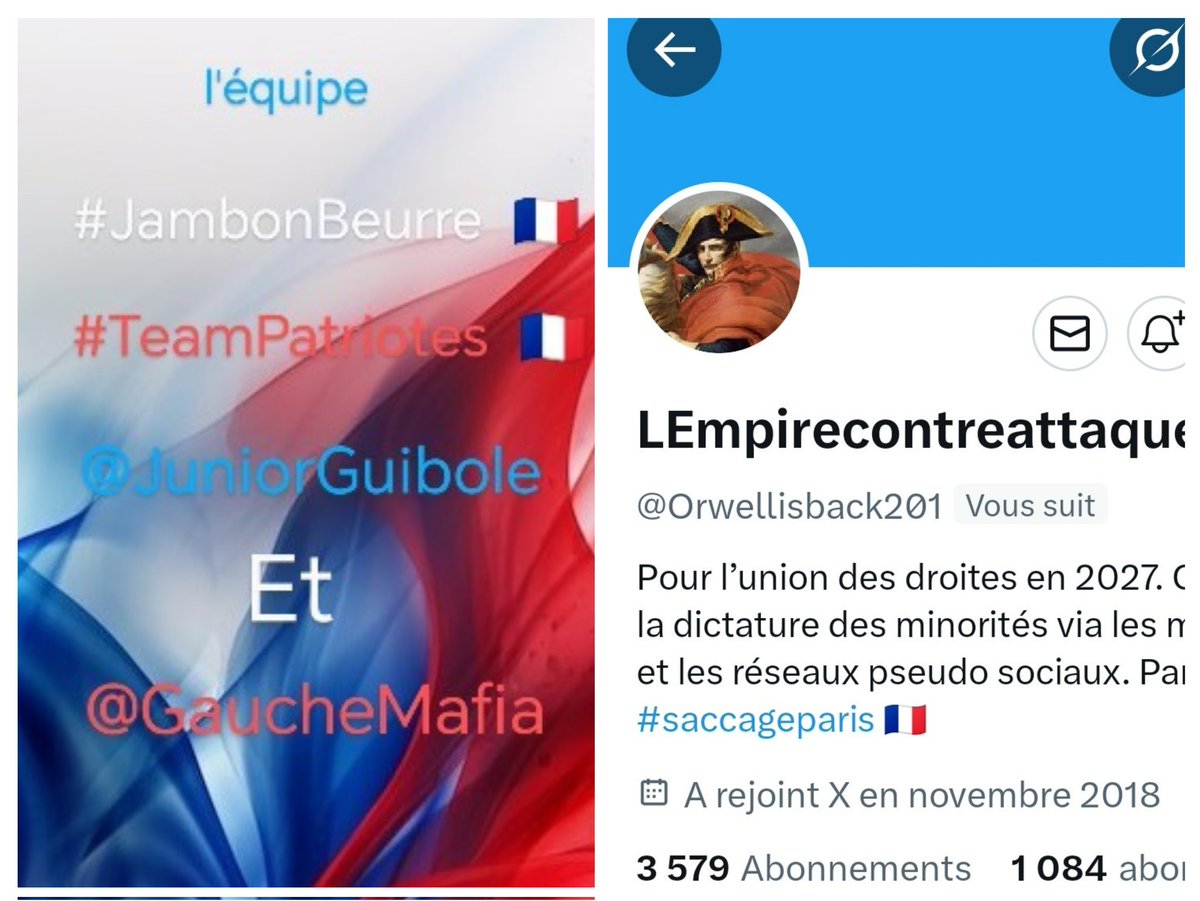 🇨🇵 Dédé 🇫🇷♿ (@juniorguibole) on Twitter photo INFO🚨 Merci de partager !🚨
Mes amis abonnés😉
Ainsi que l'équipe #JambonBeurre #TeamPatriotes 🇨🇵
Notre ami <a href="/Orwellisback201/">LEmpirecontreattaque</a> 👍
Aurait besoin d'un petit coup de pouce pour grossir sa TL!🥳
Et ainsi lui donner plus de visibilité ! Merci de vous abonner à lui !🙏
Et n'oubliez INFO🚨 Merci de partager !🚨
Mes amis abonnés😉
Ainsi que l'équipe #JambonBeurre #TeamPatriotes 🇨🇵
Notre ami <a href="/Orwellisback201/">LEmpirecontreattaque</a> 👍
Aurait besoin d'un petit coup de pouce pour grossir sa TL!🥳
Et ainsi lui donner plus de visibilité ! Merci de vous abonner à lui !🙏
Et n'oubliez
