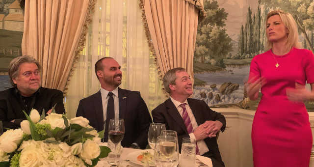 Jair's son Eduardo took a leave of absence from Congress to move to Texas in March and has been bragging about his role in Trump's tariffs. His friend Steve Bannon has been calling him, "Brazil's next President" for years. Could Eduardo Bolsonaro become Trump's next Juan Guiado?