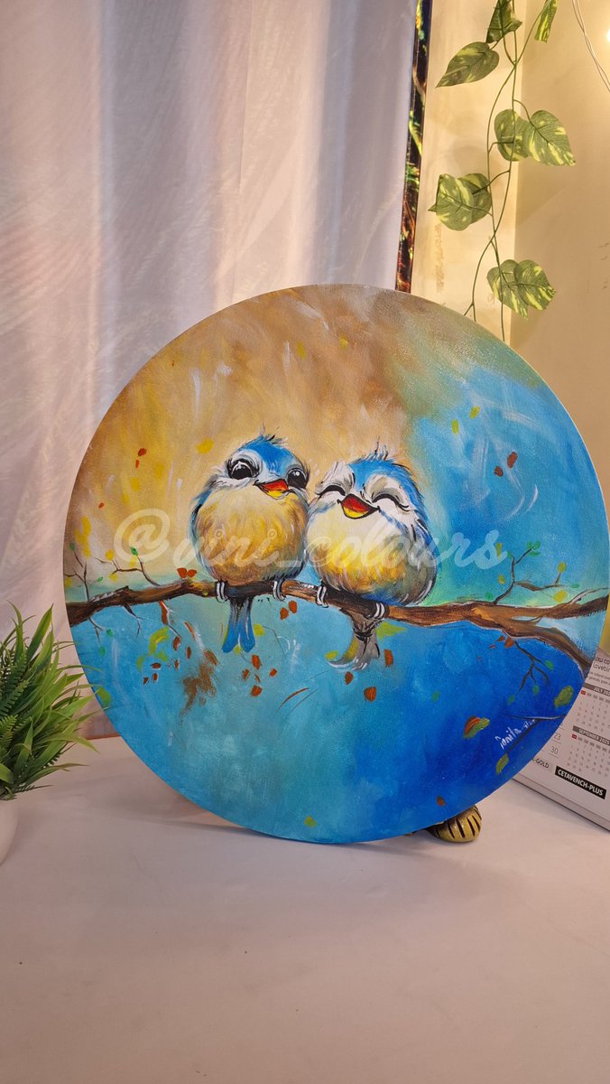 The feeling of being heard ❣️

#friendship 
#viniart 
Acrylic on round canvas 👩‍🎨