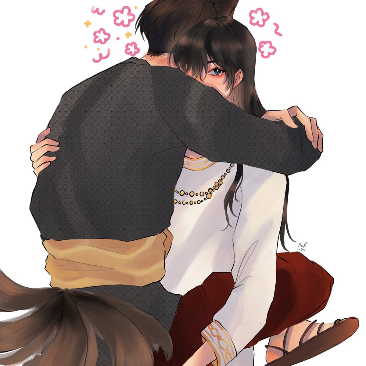「ขอแสดงความยินดีกับคุณอามุลินและ #อโยธยาเ」|MarB ˚☁️૮(ˊ ᵔ ˋ)ა cms open!のイラスト