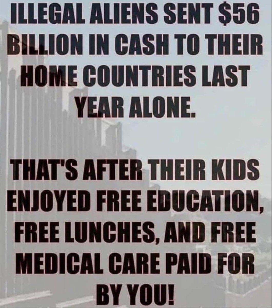 Illegals are stealing America's wealth.  Get them out of our country!