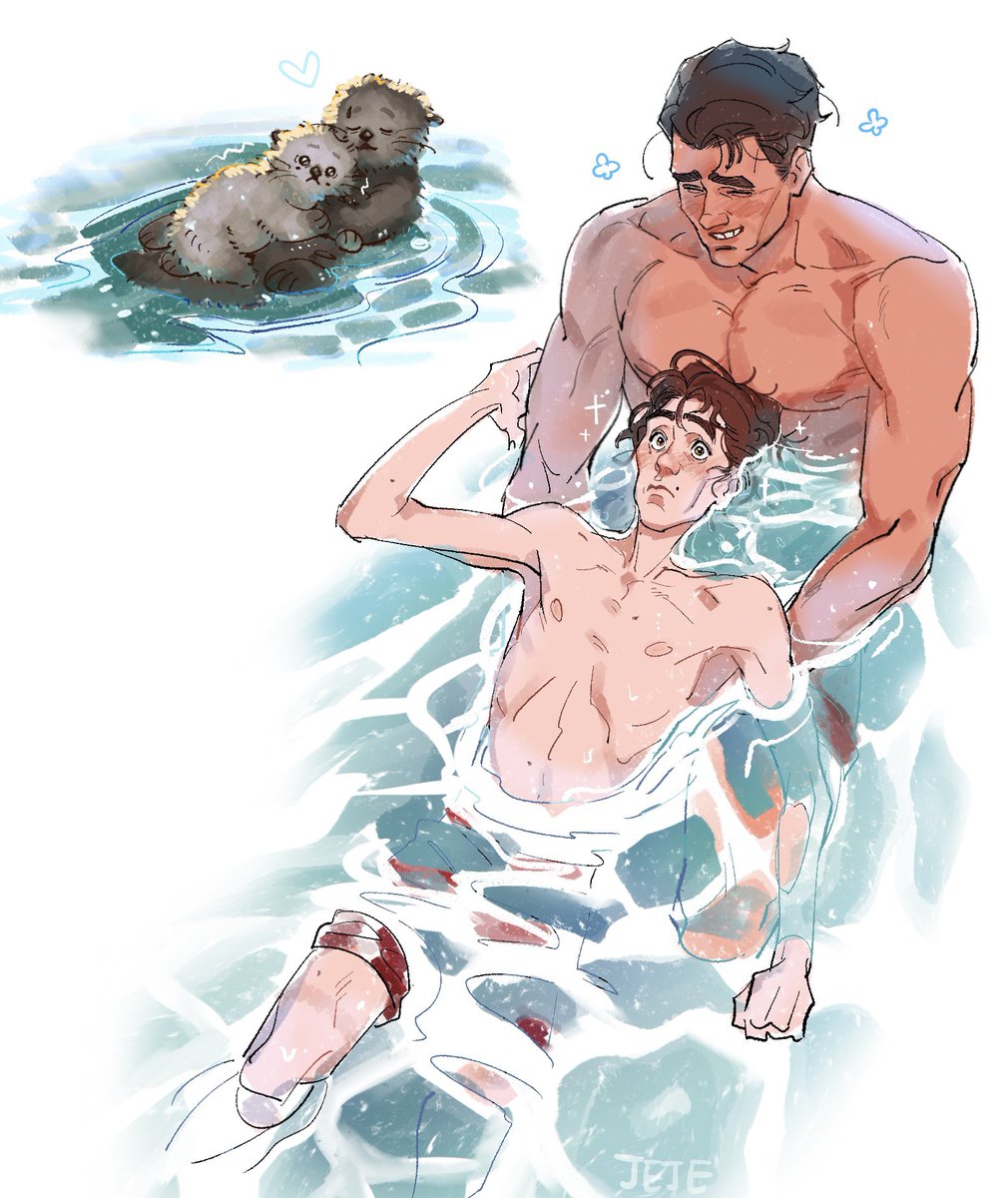 dmmd_jj's tweet image. #jayvik 처음가는 바다🏖️