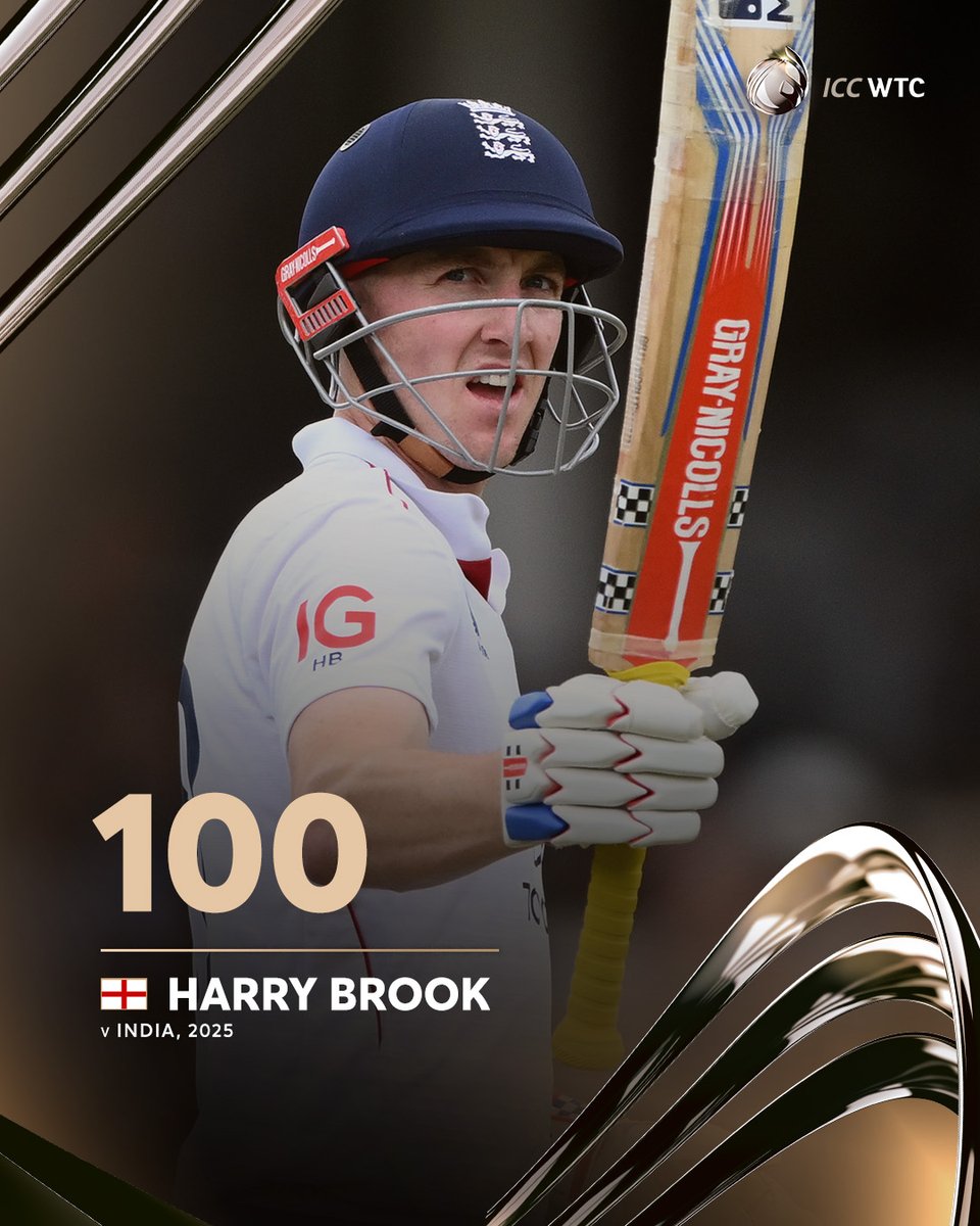 im__Arshu's tweet image. Congratulations to Harry Brook on scoring a magnificent 100 against India in the ICC WTC 2025! 🇬🇧💪 

A stellar performance with the bat, showcasing his skill and determination. 

#harrybrook #ENGvIND #indvengtest #ICCWTC2025 #Cricket #Century
#INDvsENG