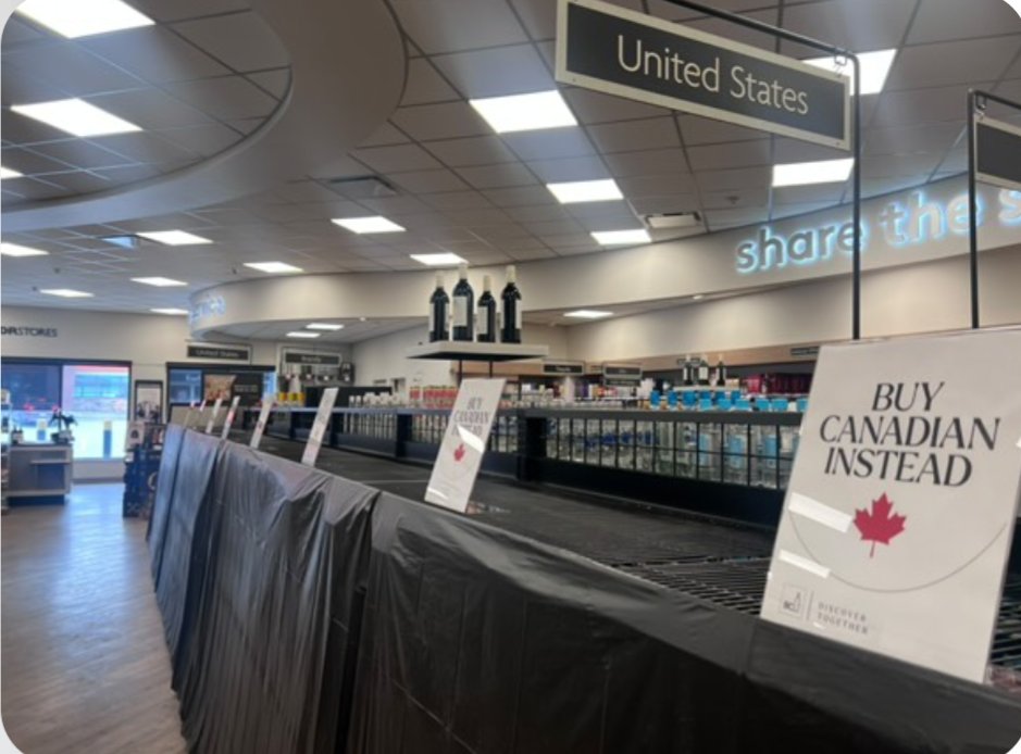 Canadians understand the assignment. Buying Canadian as much as possible has become a massive movement!  
Go Canada 🇨🇦🇨🇦

Boycott American booze.
Boycott American products.
Boycott American travel.
Boycott America.