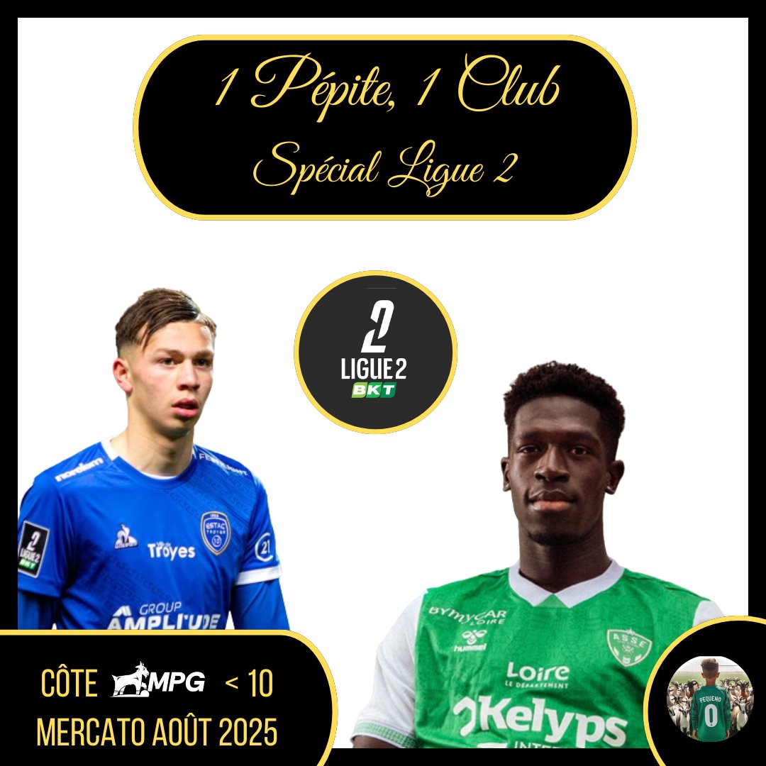 🪙𝗧𝗛𝗥𝗘𝗔𝗗 1 𝑃𝑒́𝑝𝑖𝑡𝑒, 1 𝐶𝑙𝑢𝑏 SPÉCIAL <a href="/Ligue2BKT/">Ligue 2 BKT</a> 🪙 

Après + de 12h d'investigation et de rédaction, voici mon THREAD concernant les (futurs) bons coups probables de cette Ligue 2 BKT version 25/26.

Merci à ceux qui RT et FOLLOW pour la force 💚

A DEROULER ⏬