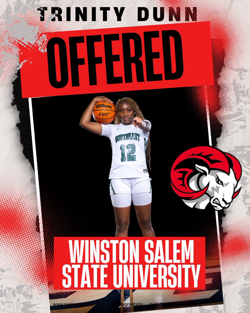After a great camp yesterday and a great conversation with Head coach Tierra Terry, I am blessed to receive my very first offer from wssu. ❤️🖤💪🏾