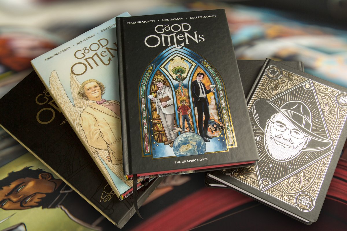 A lot of you have been asking, so for a final few days, you can still join the Good Omens graphic novel PledgeManager, and get your hands on the book as well as a range of sparkling and unusual rewards. dunmanifestin.pledgemanager.com/projects/good-…