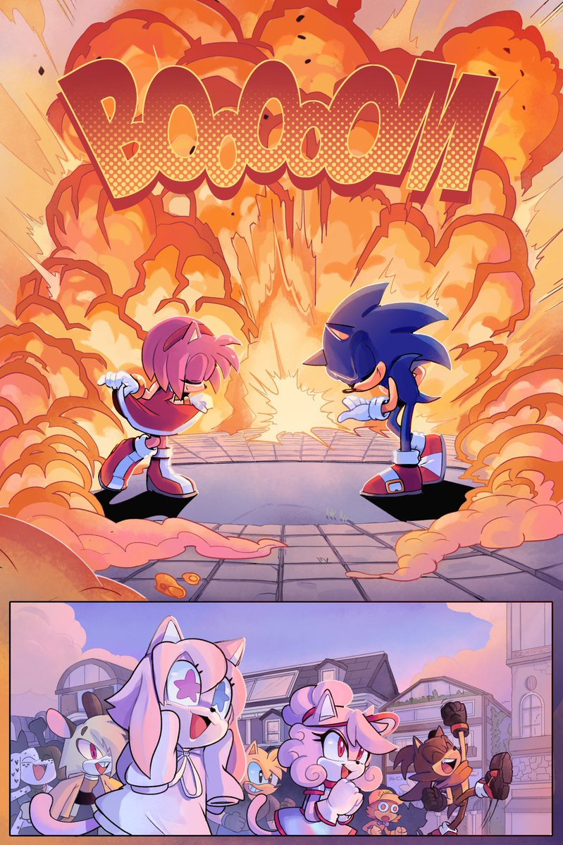 If you wanna retweet our comic page collab for Kohane’s sonamy comic, here it is!
I did pencils and inks while <a href="/megu_art_/">Megu</a> did the colors!