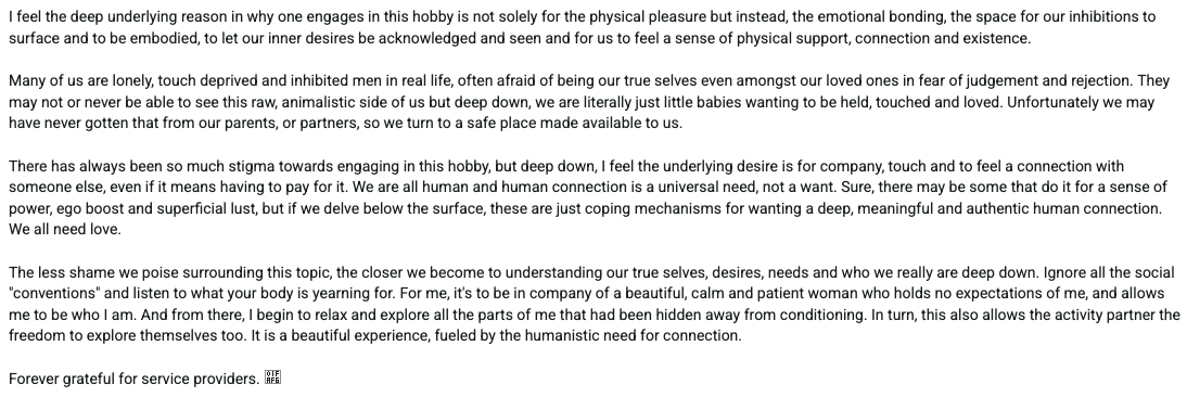 Might be some of the realist shit I've ever read on Perb