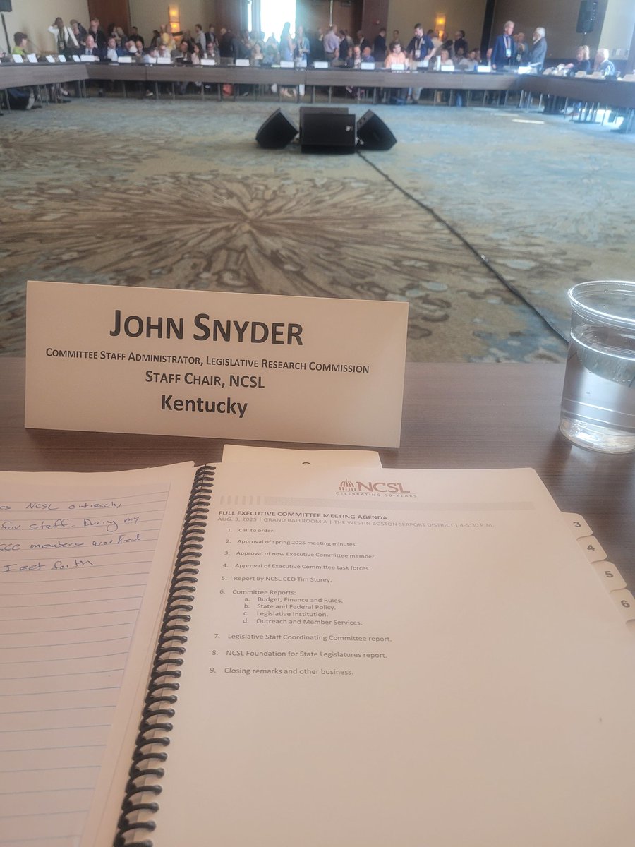 Representing Kentucky at the <a href="/NCSLorg/">NCSL</a> Executive Committee #NCSL2025 #NCSLsummit