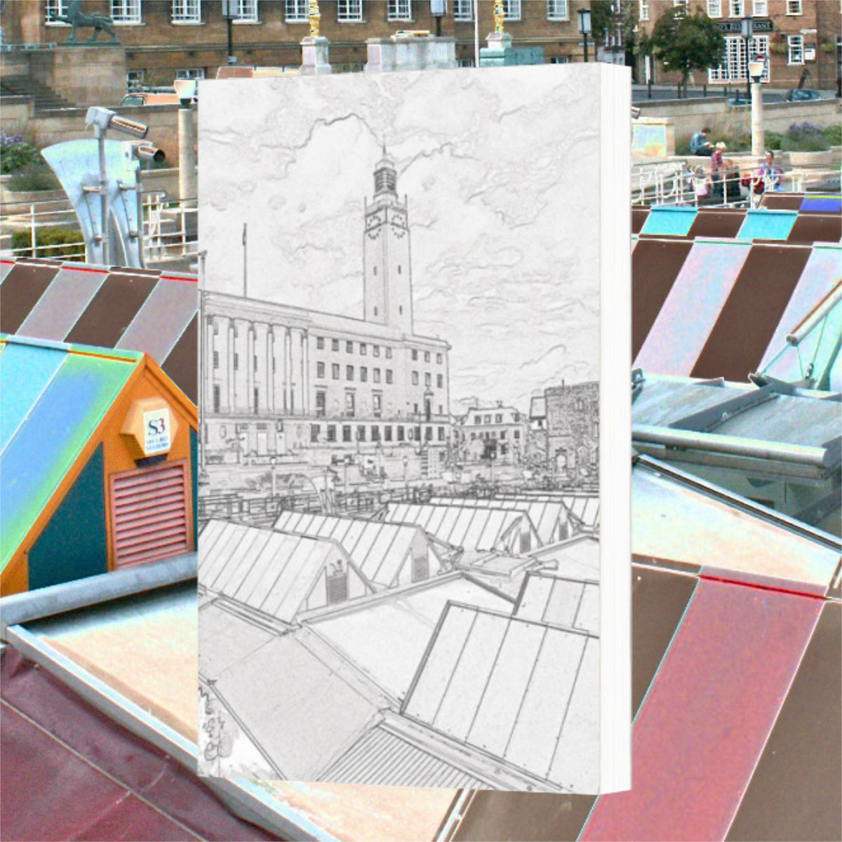 Our featured shop item of the day is Norwich Market colour my cover notebook from MyriadPhoto Prints and Books - allthingsnorfolk.com/product/norwic…