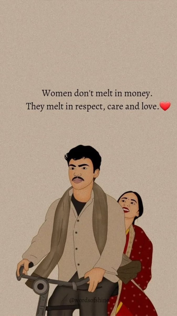 ~Women don't melt in money!! 

#True 🥹💗🤌
Follow ~ <a href="/oyeee_nimmii/">ɴɪᴍᴍɪ ɴᴀʀᴀʏᴀɴ ♡</a> ✍️