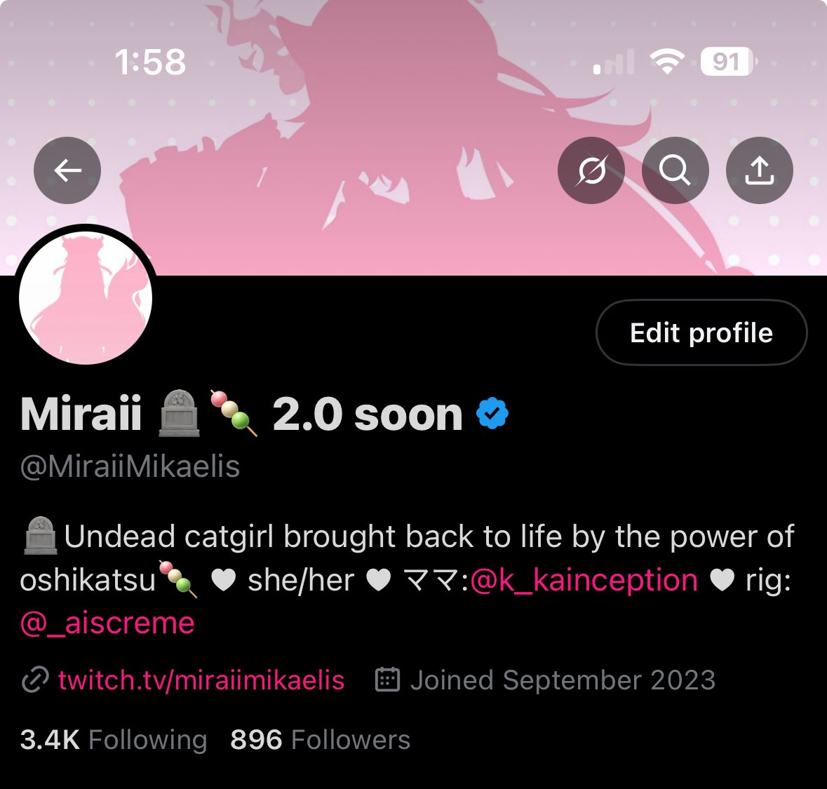 Miraii 🪦🍡 Undead Catgirl tweet media