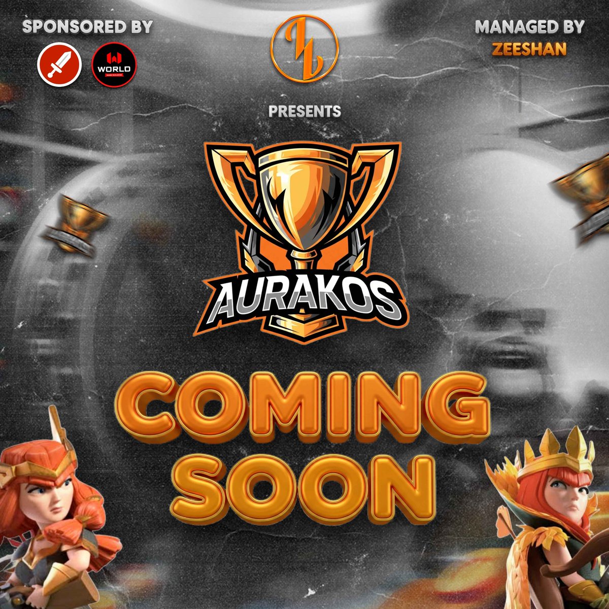 AURAKOS Tournament is Coming Soon ! 🏆

Get ready for our brand new tournament open to all TH17. 
Stay tuned for more info on registration, rules, and prizes ! 🔥
Discord ↬ discord.gg/lexgo