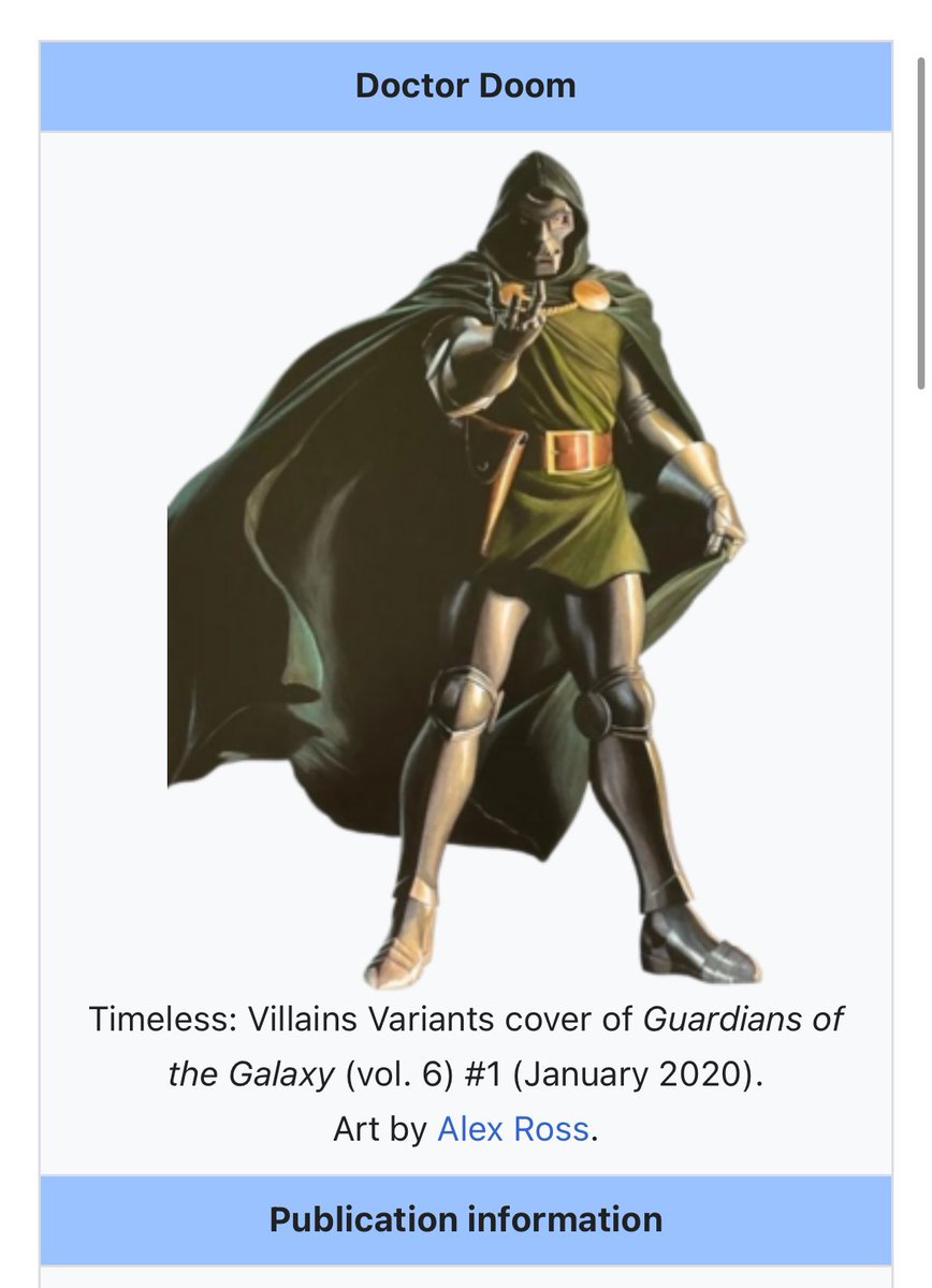 psigraywinters's tweet image. This is the Wikipedia image of Doctor Doom.