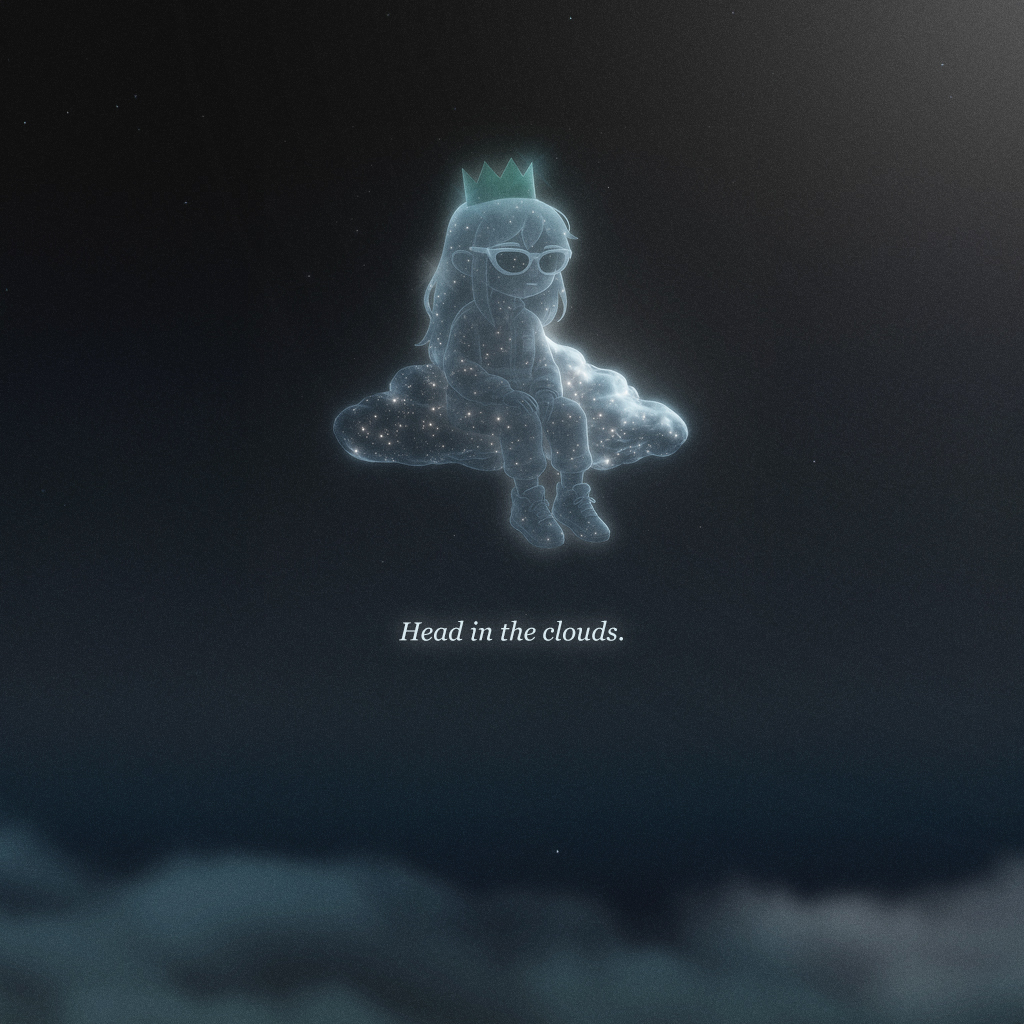 Head in the clouds,
vision in orbit.