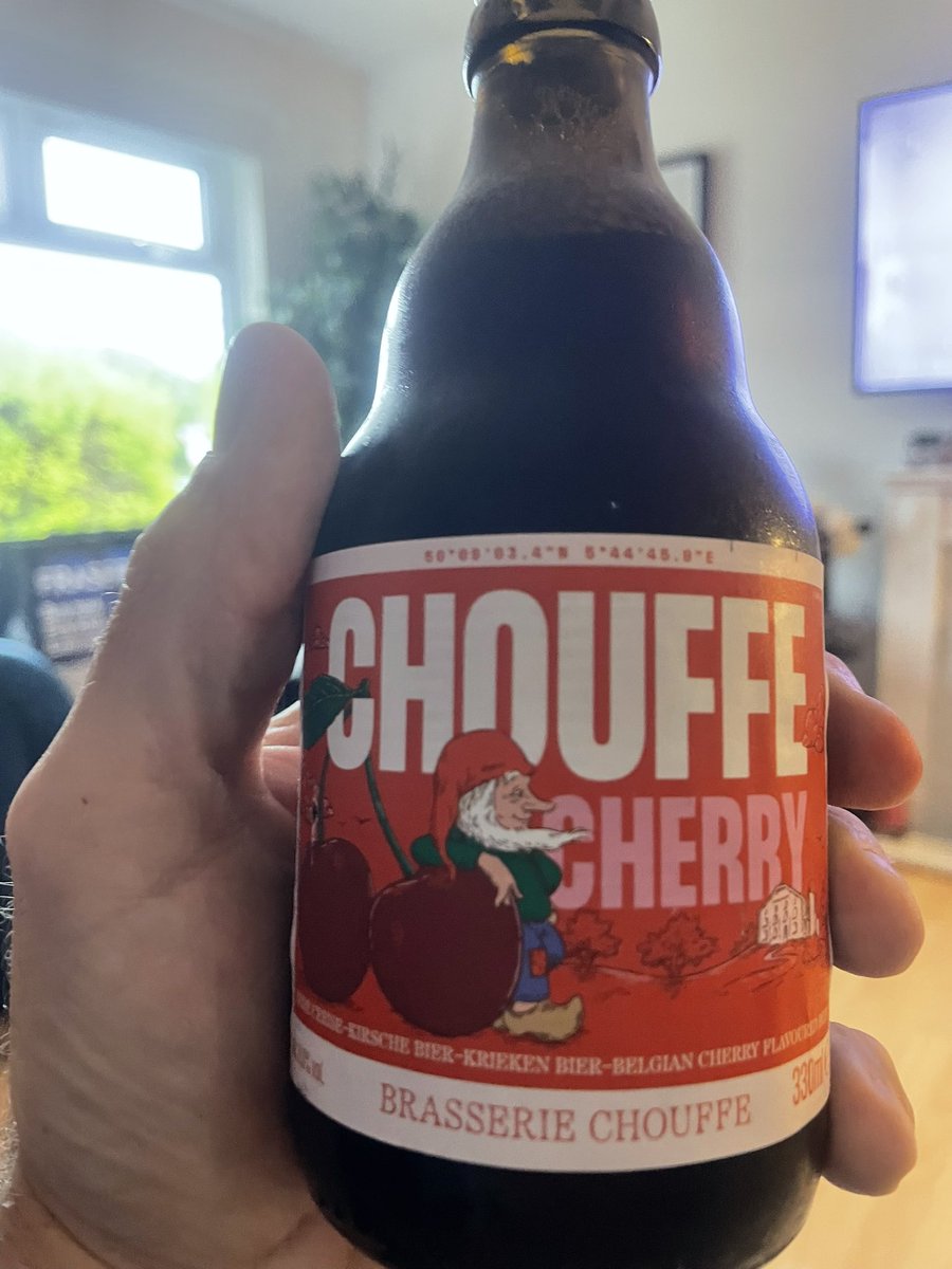Next up Cherry 🍒 Chouffe by Brasserie Chouffe