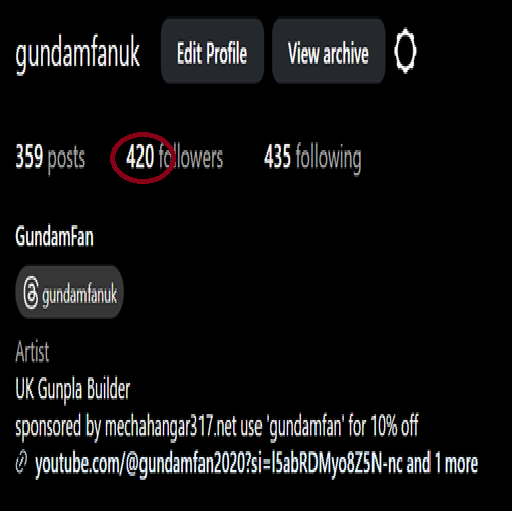 Nice! 

To everyone who follows my insta thank you 🙏